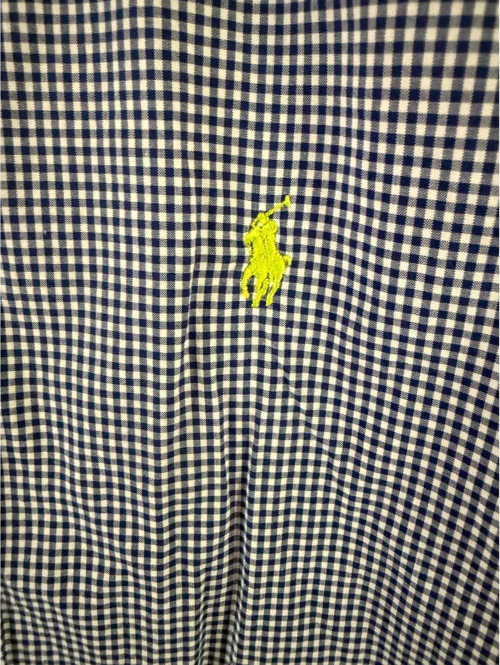 Ralph Lauren Boys' Blue Checkered Button-Down Shirt Size L (14-16) - Picture 2 of 6